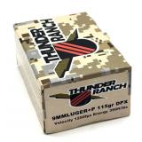 (20) Rnds 9m  +P, Thunder Ranch 115 Gr DPX
