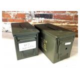 (2) Metal Ammo Cans
