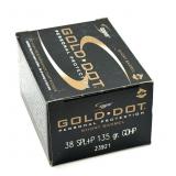 (20) Rnds 38 SPL+P, Gold Dot 135 Gr. GDHP