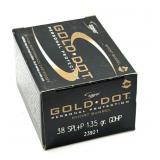 (20) Rnds 38 SPL+P, Gold Dot 135 Gr. GDHP