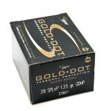 (20) Rnds 38 SPL+P, Gold Dot 135 Gr. GDHP