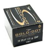 (20) Rnds 38 SPL+P, Gold Dot 135 Gr. GDHP