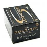(20) Rnds 38 SPL+P, Gold Dot 135 Gr. GDHP