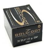 (20) Rnds 38 SPL+P, Gold Dot 135 Gr. GDHP