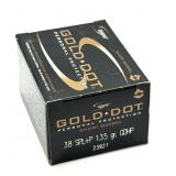 (20) Rnds 38 SPL+P, Gold Dot 135 Gr. GDHP