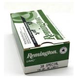(50) Rnds 38 SPL, Remington, 130 Gr MC