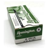 (50) Rnds 38 SPL, Remington, 139 Gr MC