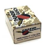 (20) Rnds 9m  +P, Thunder Ranch 115 Gr DPX