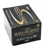 (20) Rnds 38 SPL+P, Gold Dot 135 Gr. GDHP