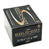 (20) Rnds 38 SPL+P, Gold Dot 135 Gr. GDHP