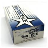 (50) Rnds 9mm, Independence 115 Gr FMJ
