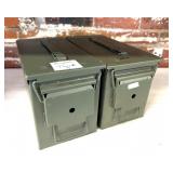 (2) Metal Ammo Cans