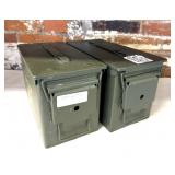 (2) Metal Ammo Cans