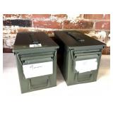 (2) Metal Ammo Cans