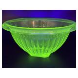 Uranium Glass Bowl 8.25" x 3.5" Uranium Glass Bowl 8.25" x 3.5"