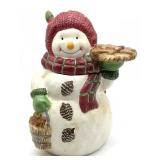 Snowman Ceramic Cookie Jar 10.5" Snowman Ceramic Cookie Jar 10.5"