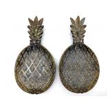 Vintage Brass Pineapple Trays 8" Vintage Brass Pineapple Trays 8"