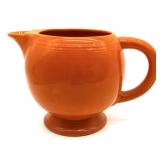 Vintage Fiesta Orange Ice Lip Pitcher 6.5"- Vintage Fiesta Orange Ice Lip Pitcher 6.5"-