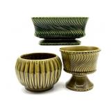 (3) Vintage McCoy Pottery Planters 4.5" Tall and (3) Vintage McCoy Pottery Planters 4.5" Tall and