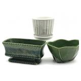 Vintage McCoy Pottery Planters 4.5" Tall and Vintage McCoy Pottery Planters 4.5" Tall and