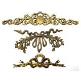 Vintage Brass Wall Art Pieces 15.5" and Smaller Vintage Brass Wall Art Pieces 15.5" and Smaller