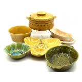 Vintage Pottery Strawberry Divided Serving Dish Vintage Pottery Strawberry Divided Serving Dish