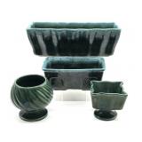 (4) Vintage Hull Pottery Planters 12" x 4" and (4) Vintage Hull Pottery Planters 12" x 4" and