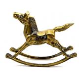 Vintage Brass Rocking Horse 11" x 8.5" Vintage Brass Rocking Horse 11" x 8.5"