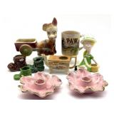 Vintage Donkey and Cart Ceramic Planter, Vintage Donkey and Cart Ceramic Planter,