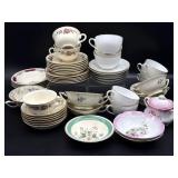 Antique and Vintage Porcelain China Cups, Antique and Vintage Porcelain China Cups,