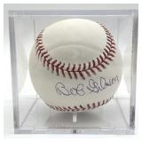 Bob Gibson Autographed Baseball in Plastic