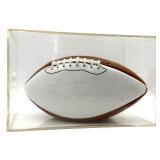 Lou Holtz Autographed Football in Plastic Display