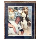 Thurman Munson Framed and Matted Print 20.5" x