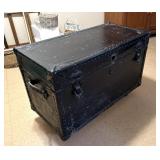 Black Steamer Trunk