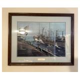 Framed Naval Print, George Menkel