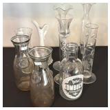 Bid Vases & Milk Bottles