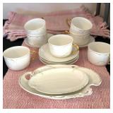 Haviland Limoges Set (14) Pieces & (4) Pink