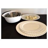 Serving Plates, Mixing Bowls & Napkin Holder