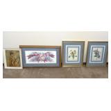 (4) Framed Prints