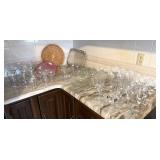 Huge Lot Of Stemware & Glasses
