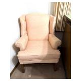 Pink Winged Back Chair