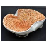 Murano Speckled Orange Art Glass