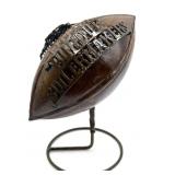 Purdue Boilermakers Metal Football Decor on Stand