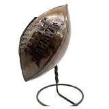 Seattle Seahawks Metal Football Decor on Stand