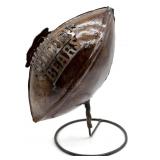 Chicago Bears Metal Football Decor on Stand 14.5"