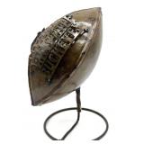 Ohio State Buckeyes Metal Football Decor on Stand