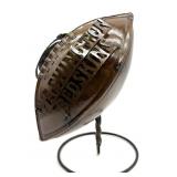 Washington Redskins Metal Football Decor on Stand