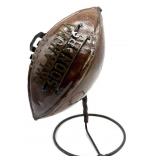 Oklahoma Sooners Metal Football Decor on Stand