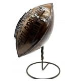 Philadelphia Eagles Metal Football Decor on Stand
