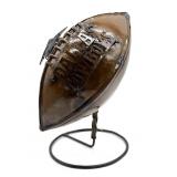 Dallas Cowboys Metal Football Decor on Stand